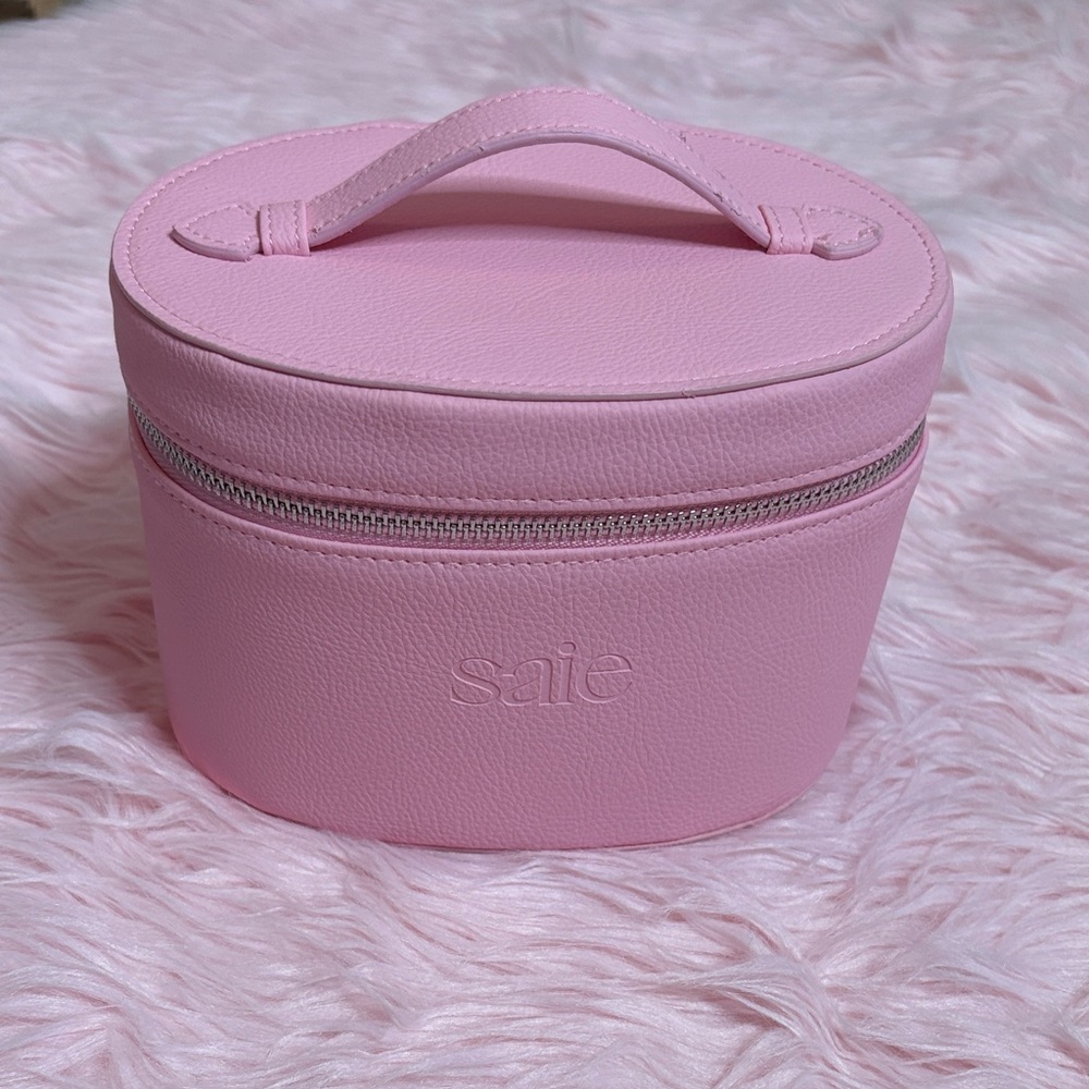 Saie Blush Pink Cosmetic Bag
